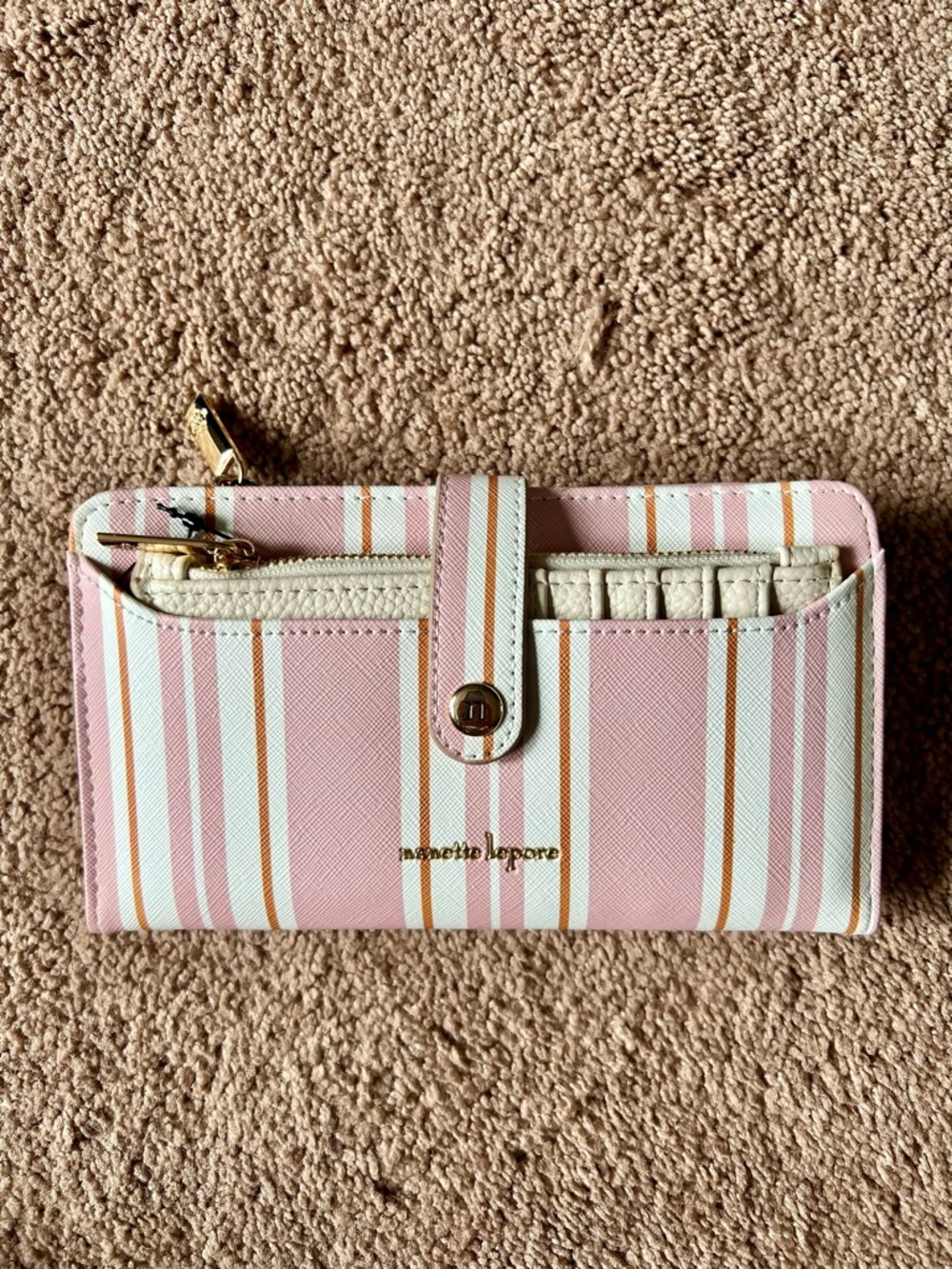 nanette lepore Pink Stripe Wallet with Card Holder - Picture 4 of 15